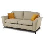 Discover the Mahir Lenka Fabric 3+1+1 Seater Sofa Set, showcasing modern elegance with sleek black legs and contemporary design. It features cushioned seats and backrests, plus mustard yellow throw pillows. Perfect for enhancing your Indian living space decor—buy now for a stylish touch!.