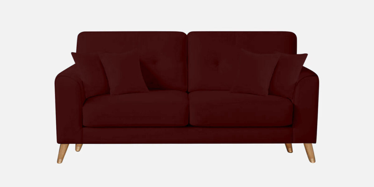 Aqsa Velvet 2 Seater Mid-Century Sofa 54" - Image 8