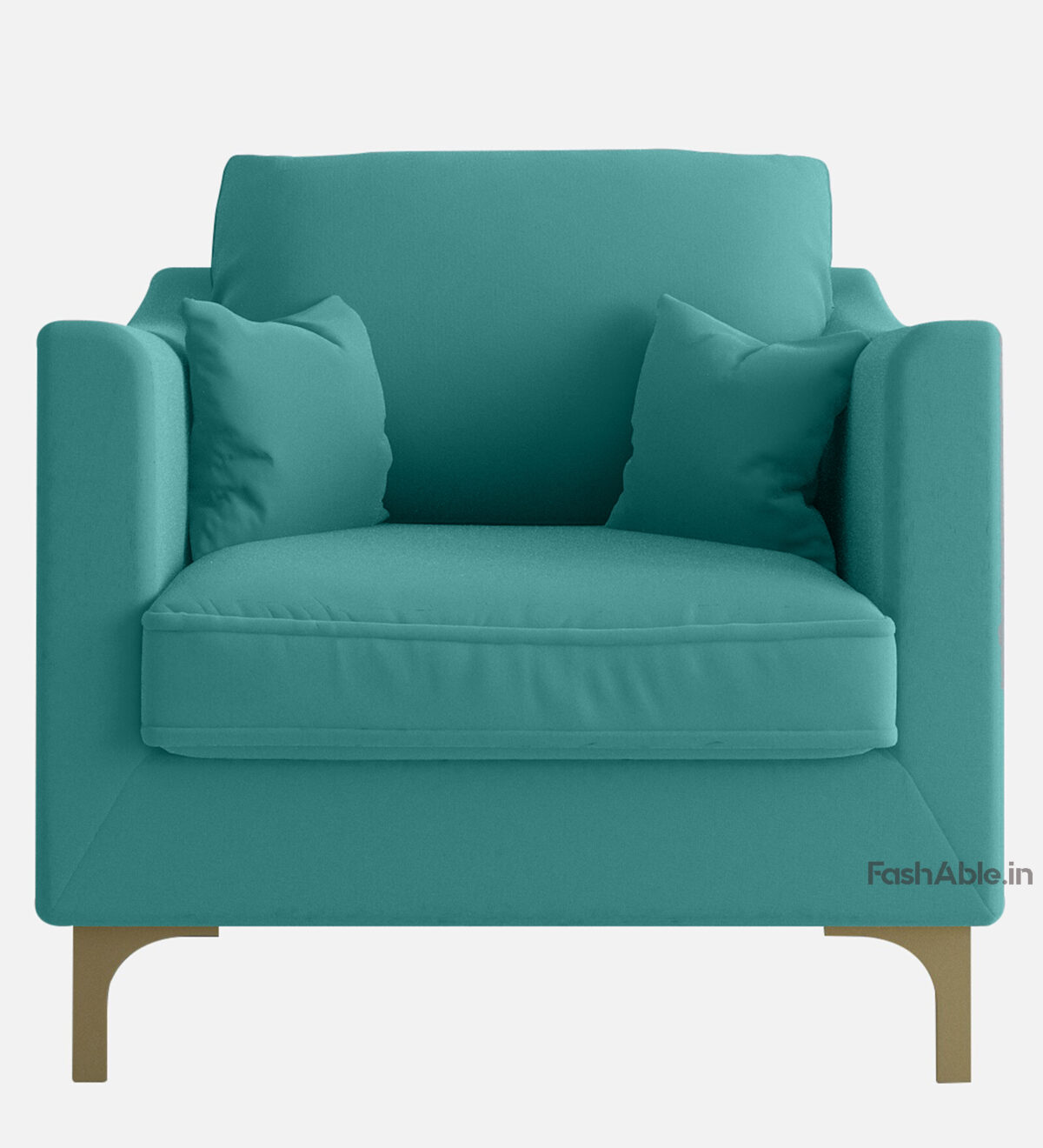 Amira Velvet Modern 1 Seater Sofa 32" - Image 5