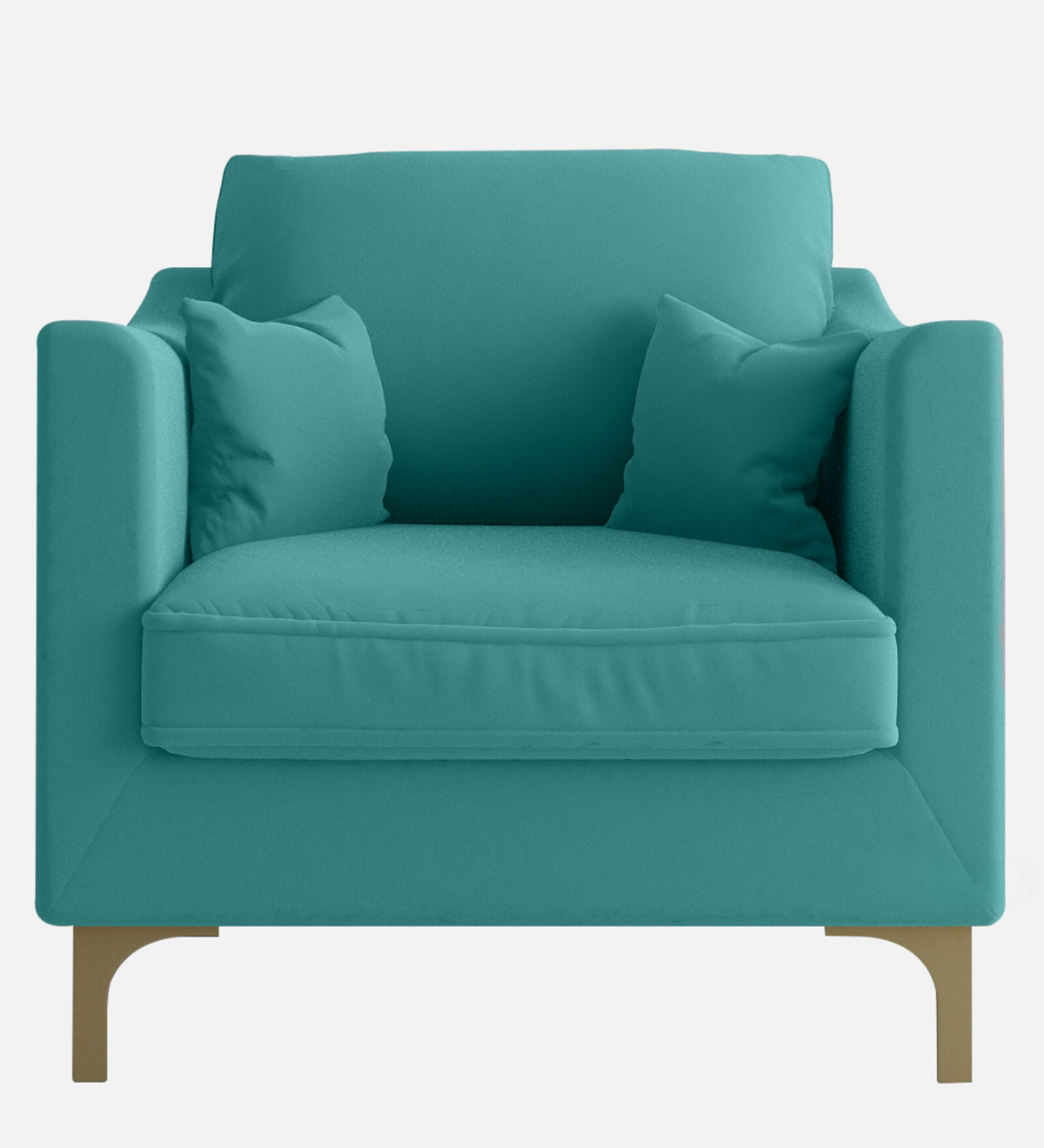 Amira Velvet Modern 1 Seater Sofa 32" - Image 2