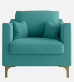 Amira Velvet Modern 1 Seater Sofa 32" - Image 2