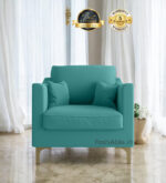 Amira Velvet Modern 1 Seater Sofa 32"