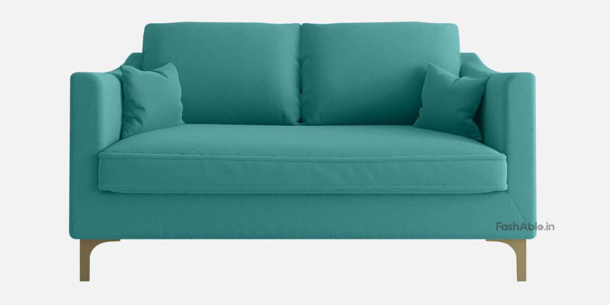 Amira Velvet Modern 2 Seater Sofa 54" - Image 4