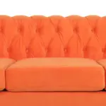 Gianna Velvet Rolled Arm 3 Seater Sofa 84.5" - Image 7