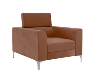Mavric Velvet Sofa Single 1 Seater 36"