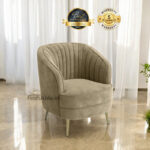 Nora Velvet Mid Century 1 Seater Sofa 30"