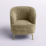 Nora Velvet Mid Century 1 Seater Sofa 30" - Image 5