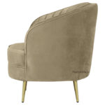 Nora Velvet Mid Century 1 Seater Sofa 30" - Image 6
