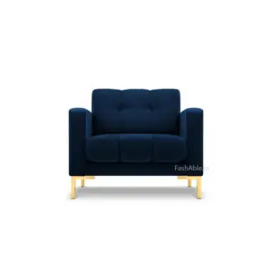 PlushHaven Velvet 1 Seater Sofa