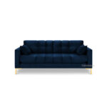 Plush Haven Velvet 2 Seater Sofa 54" - Image 2