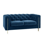 FreshMetz Velvet 2 Seater Sofa 56" - Image 4