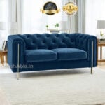 FreshMetz Velvet 2 Seater Sofa 56"