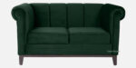 Emerald Velvet Rolled Arm 2 Seater Sofa 58" - Image 2