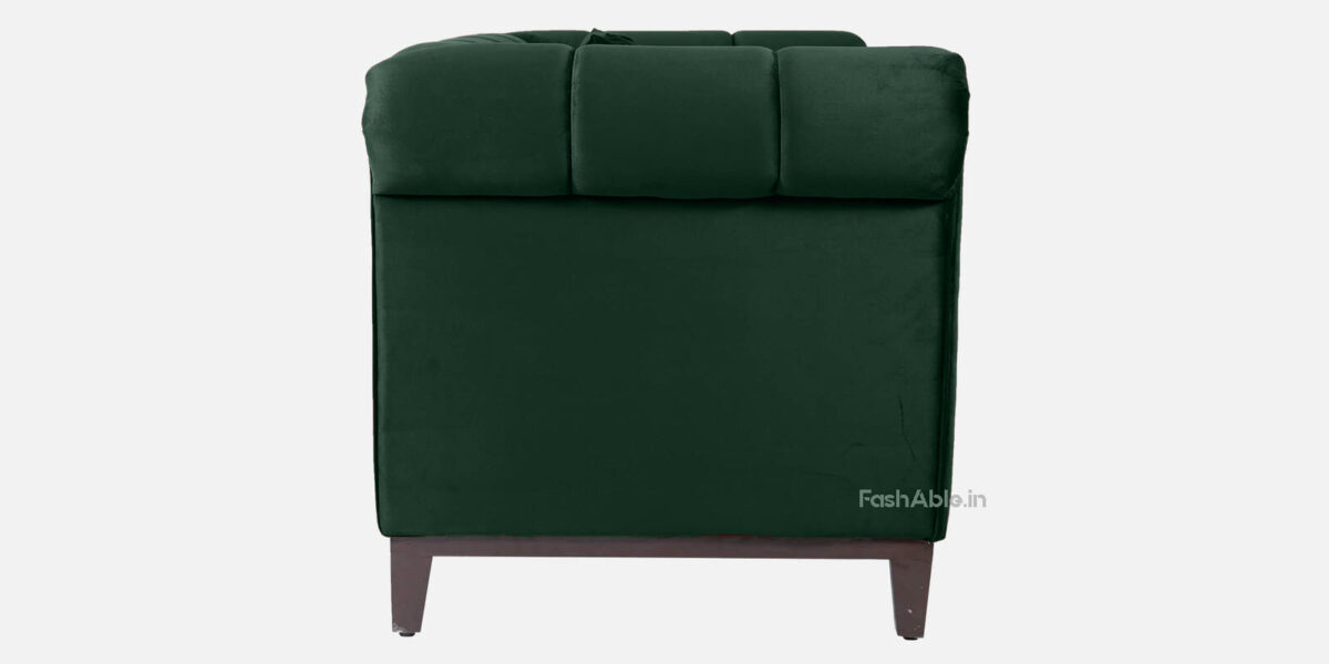 Emerald Velvet Rolled Arm 2 Seater Sofa 58" - Image 4