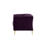 Jemma Velvet Chesterfield 1 Seater Sofa 36" - Image 5
