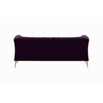 Jemma Velvet Chesterfield 2 Seater Sofa 58" - Image 6