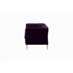 Jemma Velvet Chesterfield 2 Seater Sofa 58" - Image 5