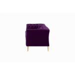 Jemma Velvet Chesterfield 3 Seater Sofa 80" - Image 5