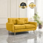 Millerville Fabric Mid Century 2 Seater Sofa 54"