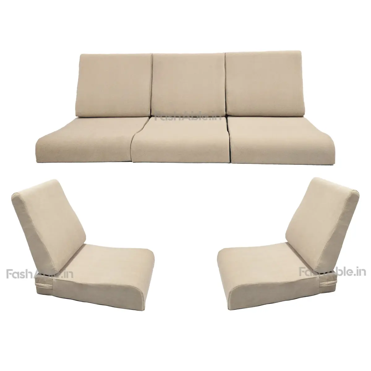 Foam cushion for wooden sofa by Fashable, providing optimal comfort and support for your wooden furniture.