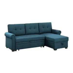 Atticus LHS Chaise Sofa Set With Cum Bed 76"