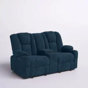 Cameron Motorized Two Seater Sofa Recliner With Cup Holder 57"