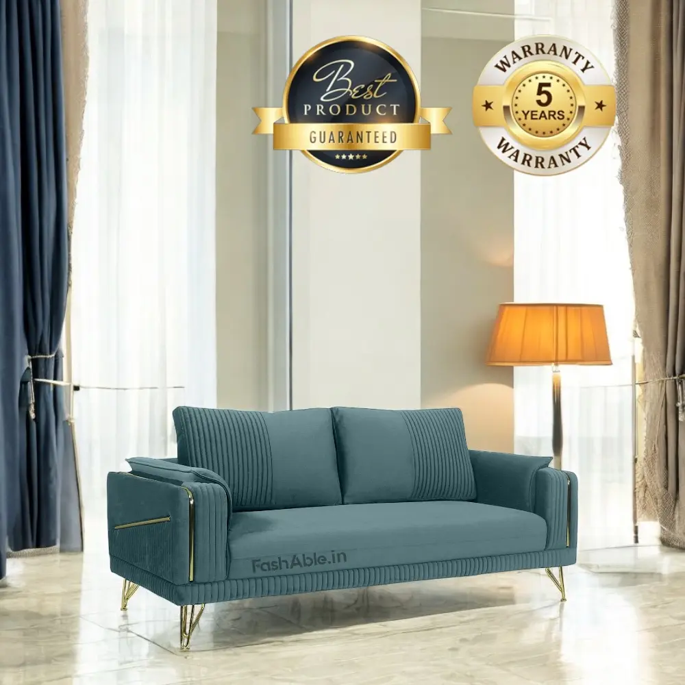 Irene Velvet 3 Seater Sofa (1)