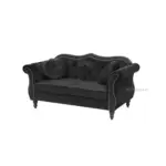 Quinn Velvet Rolled Arm 2 Seater Sofa (2)