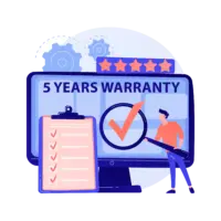 5 years warranty