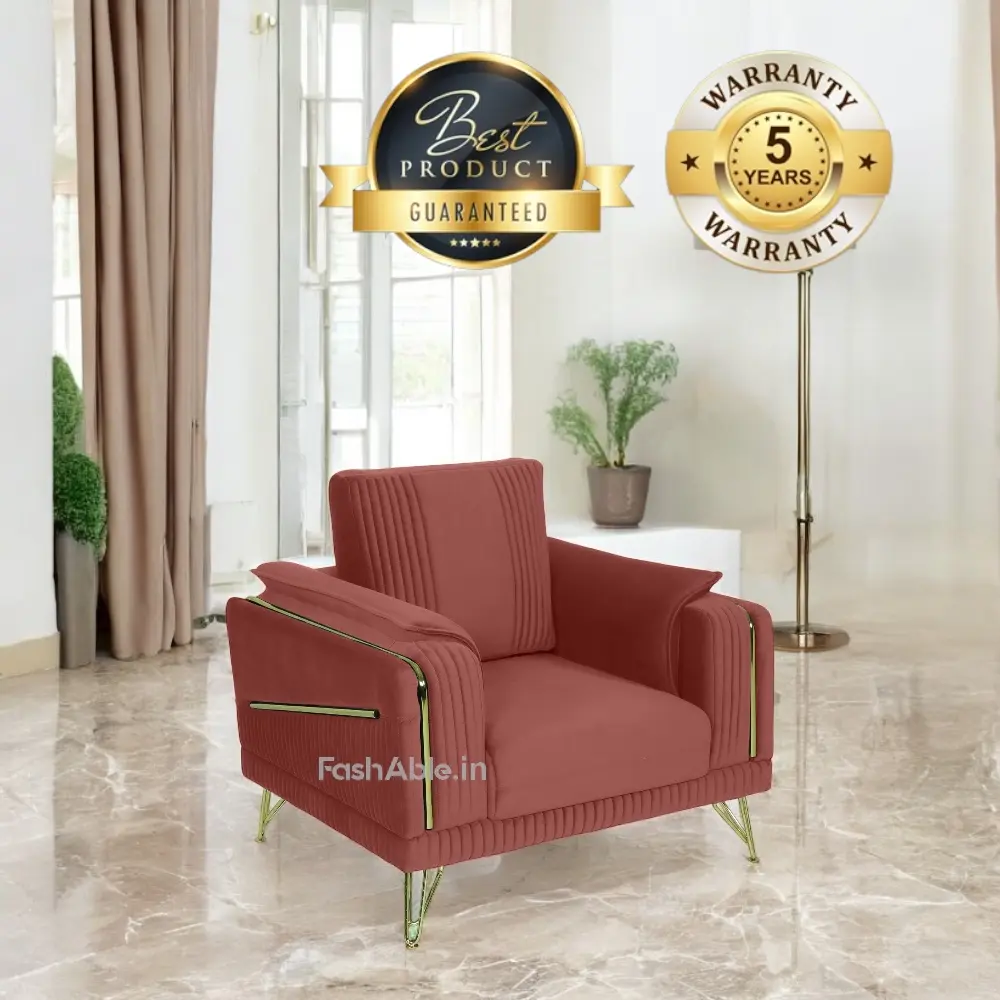 Irene Velvet 1 Seater Sofa (1)