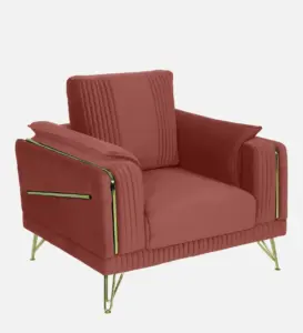 Irene Velvet Single Sofa 1 Seater 