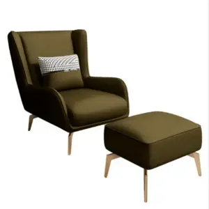 Glimra Wingback ArmChair + Ottoman