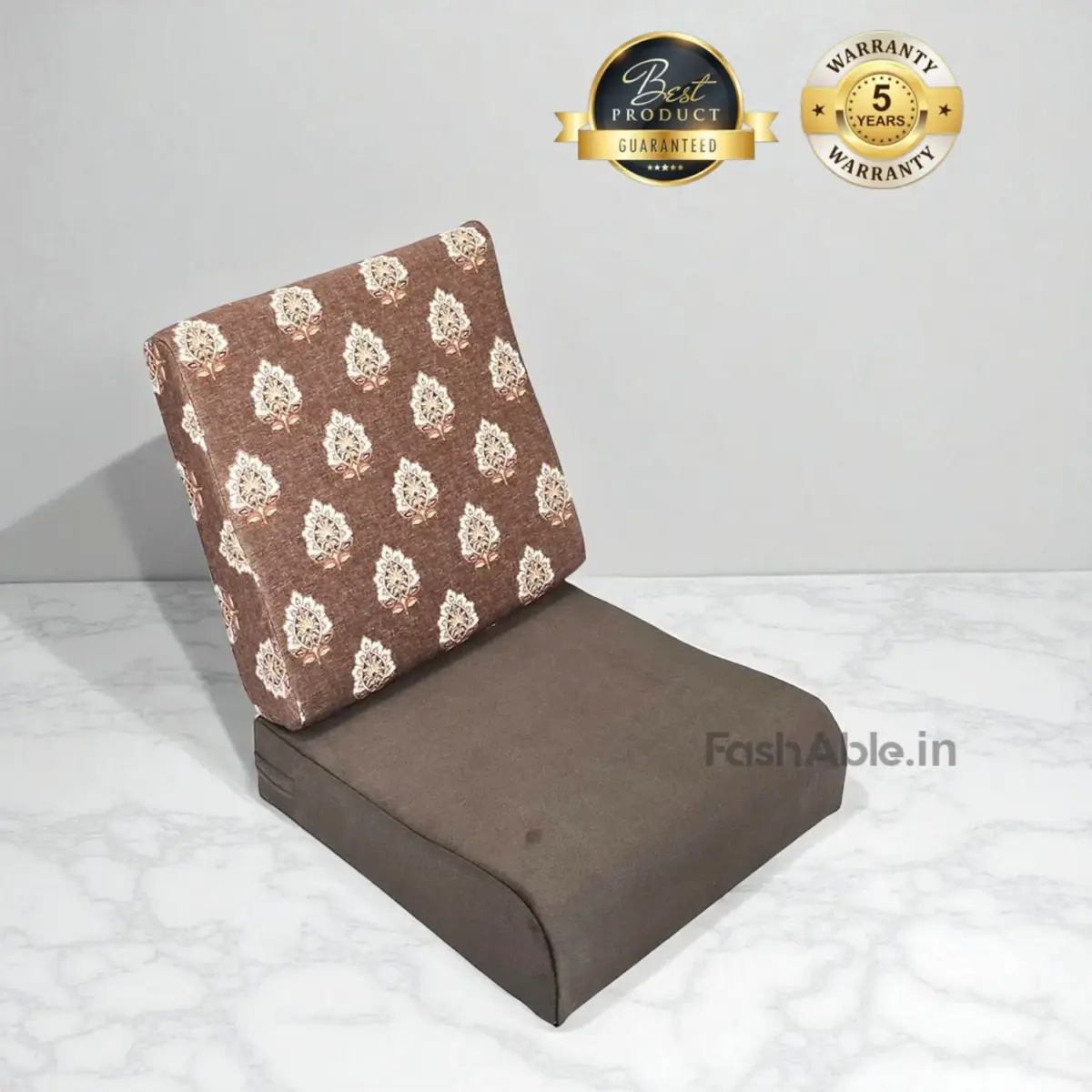 brown with design woodne sofa cushion