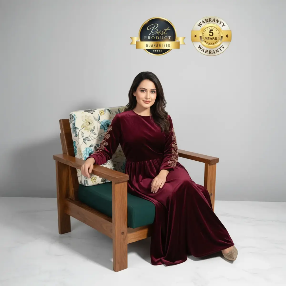 fashable wooden sofa cushion model 1