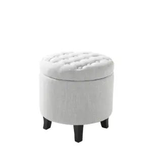 Plinto Ottoman Stool With Storage