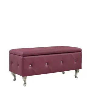 FlipStool Ottoman Stool For Seating With Storage