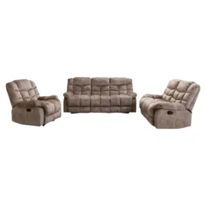 FairDinkum Manual Sofa Sets Recliner (Set of 3)