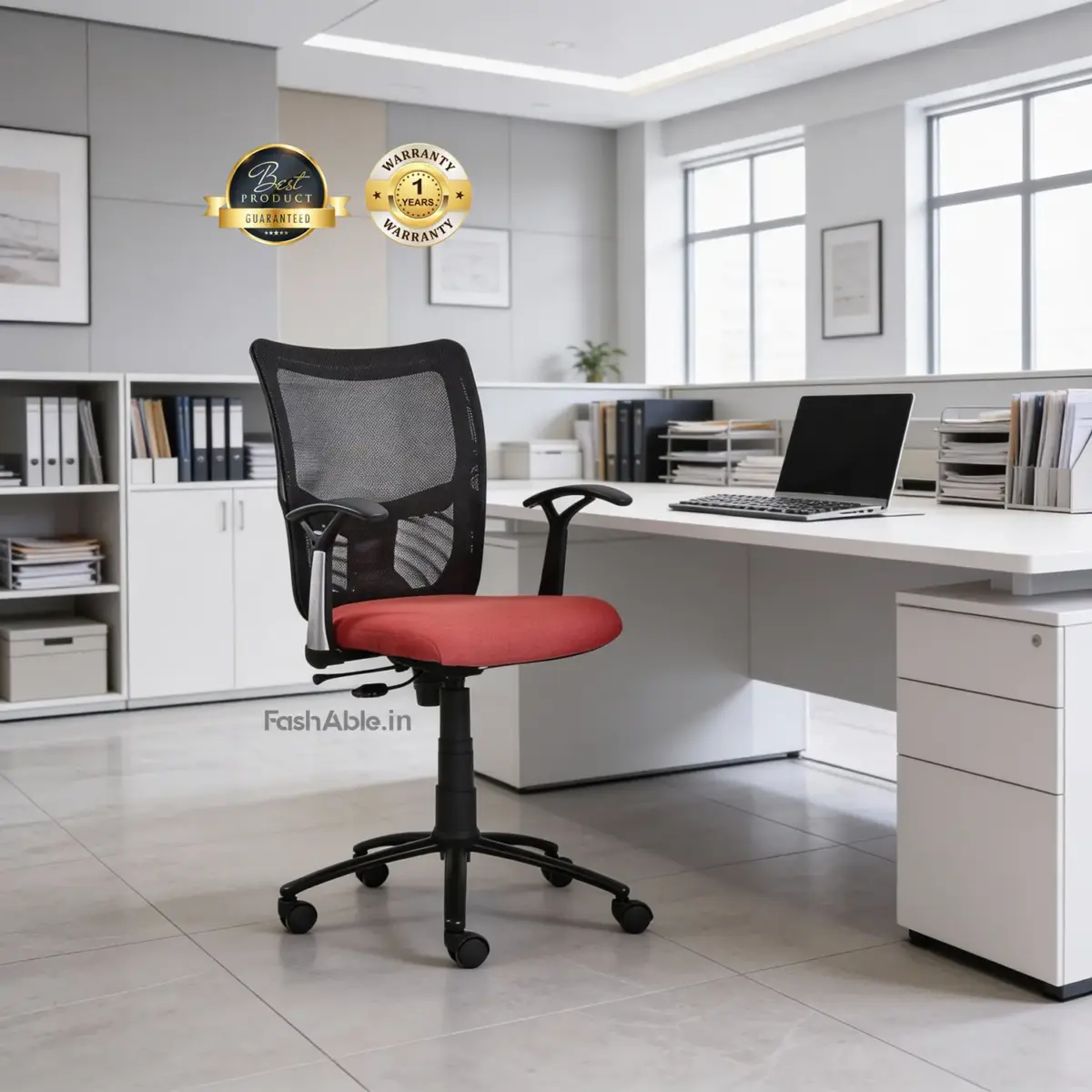 Contour Office Chair Color Pink (1)