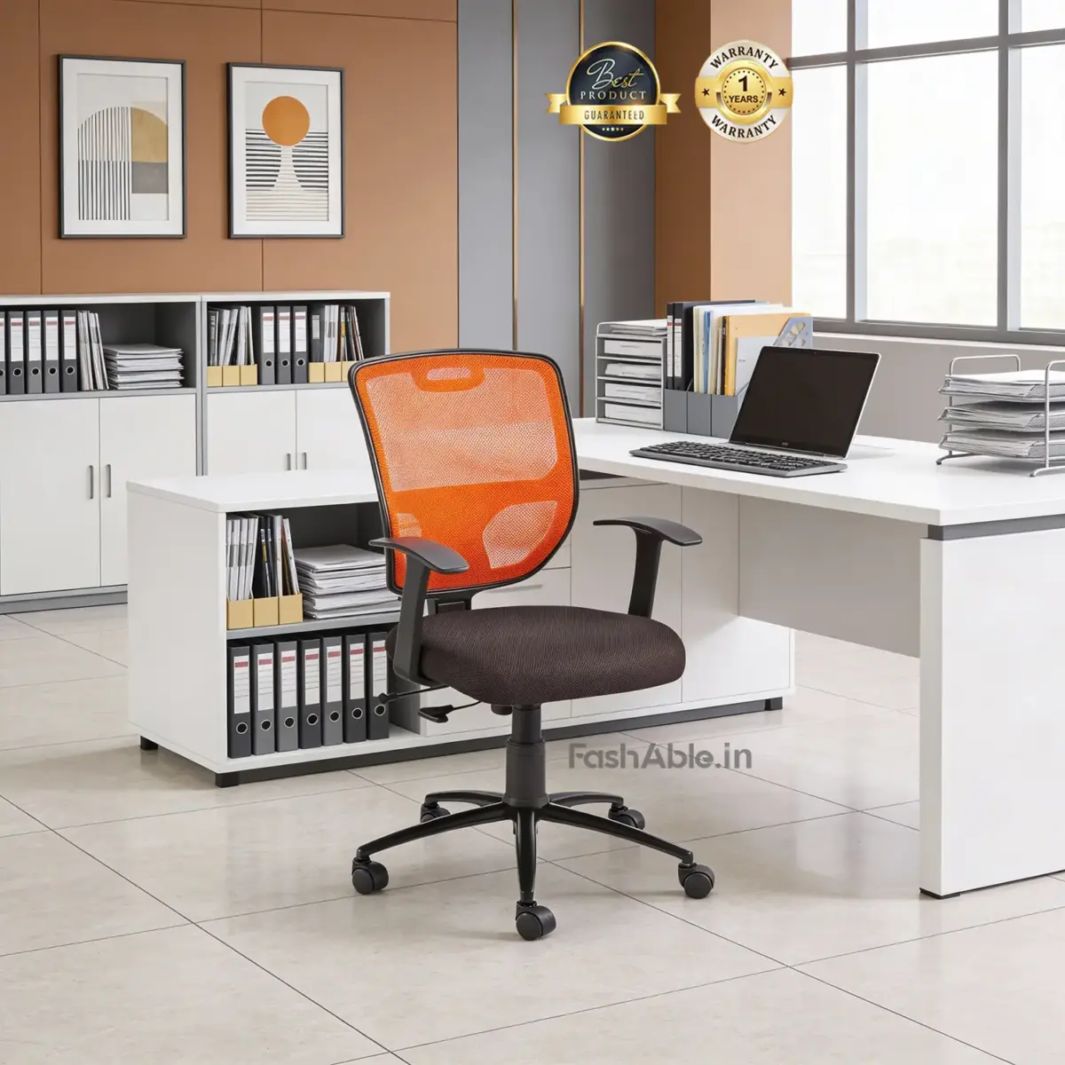 Florence Office Chair Orng (1)