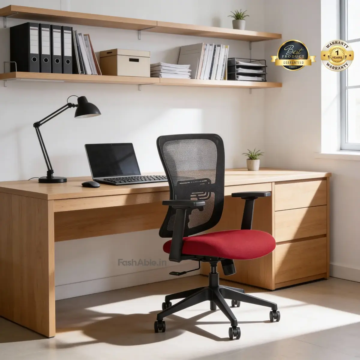 Haworth Office Chair red (1)