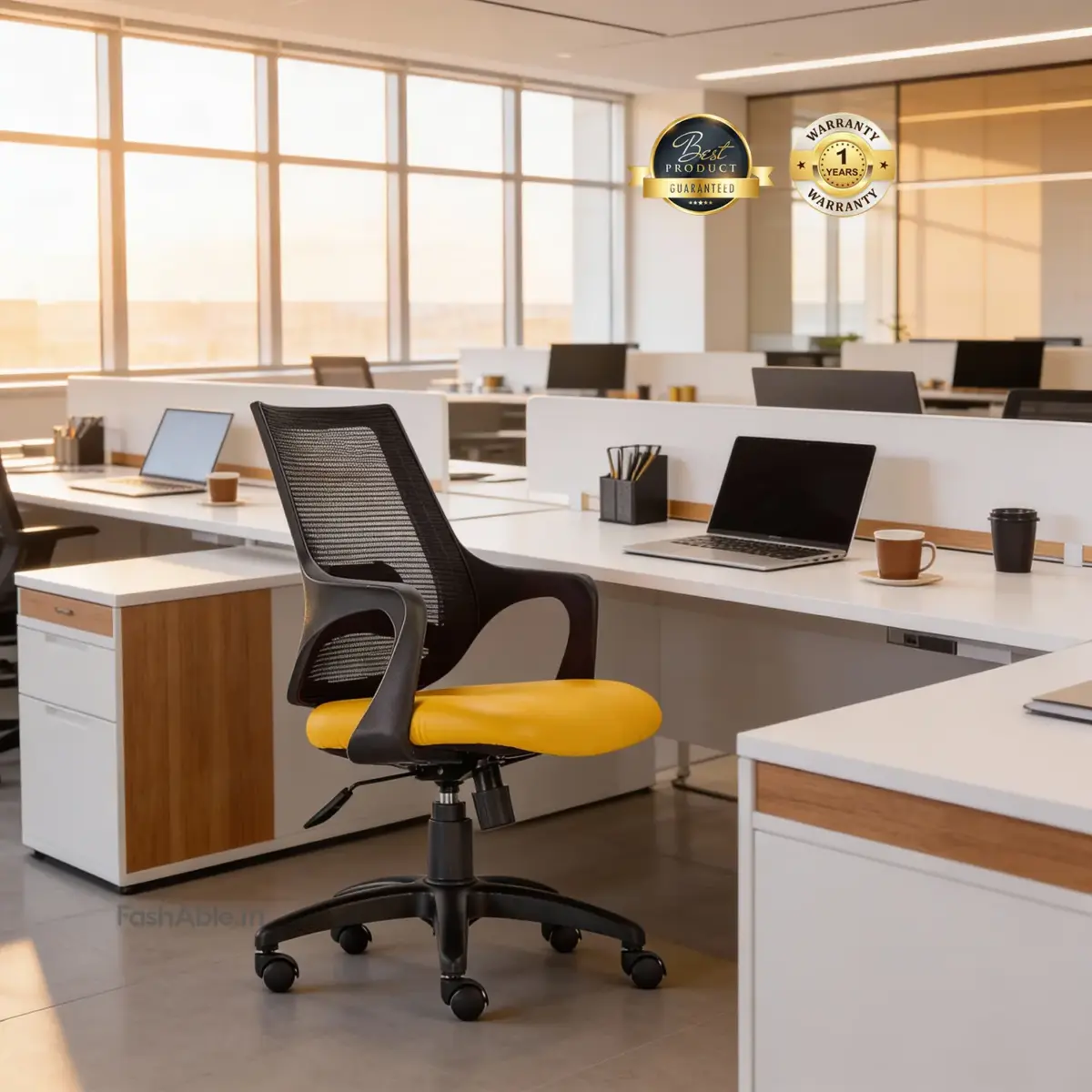 Korex Office Chair ylw (1)