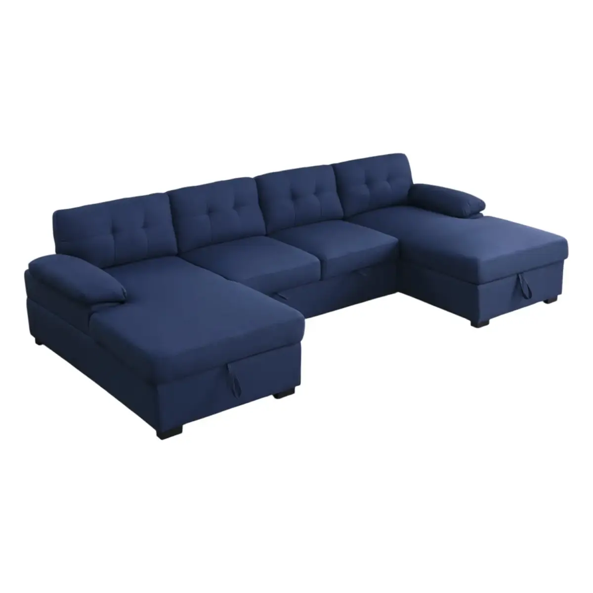 Allan+120”+Sectional+Sofa+Couch+Sleeper+Bed+With+Storage+Double+Reversible+Chaise-1334035303