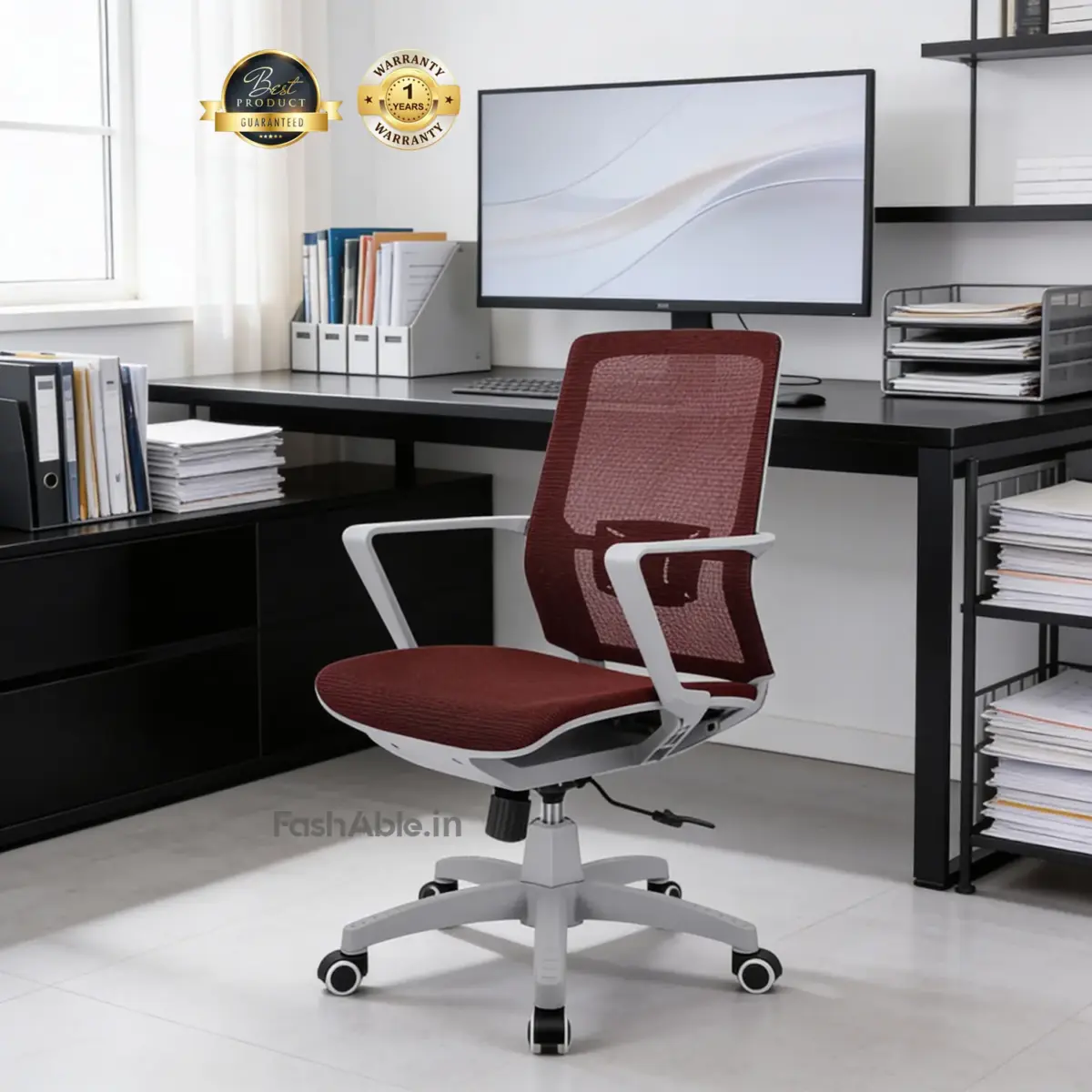 Brute Office Chair Red (1)