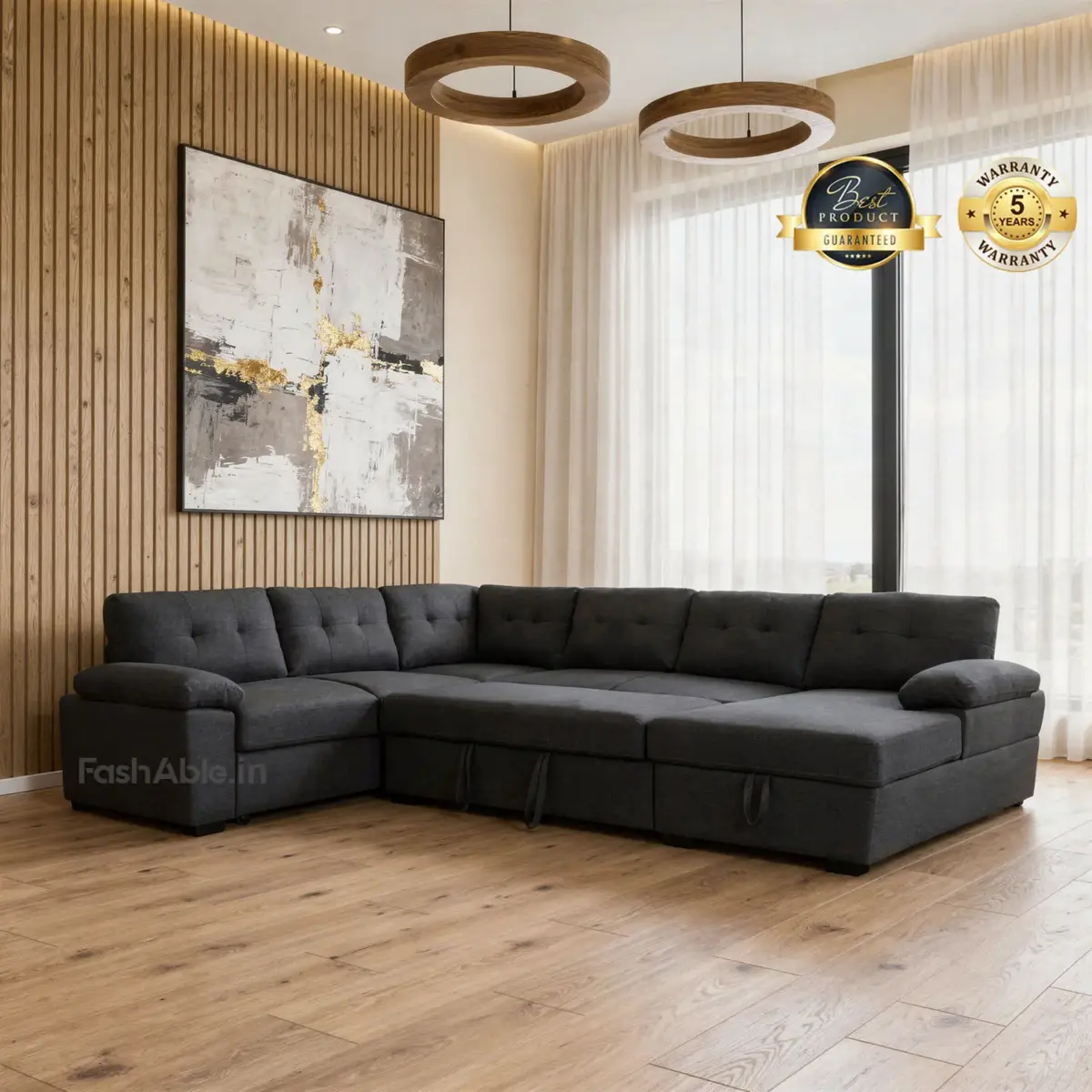 Calyno Sofa CumBed Dgrey (1)