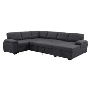 Calyno Chaise Corner Sofa CumBed 117"