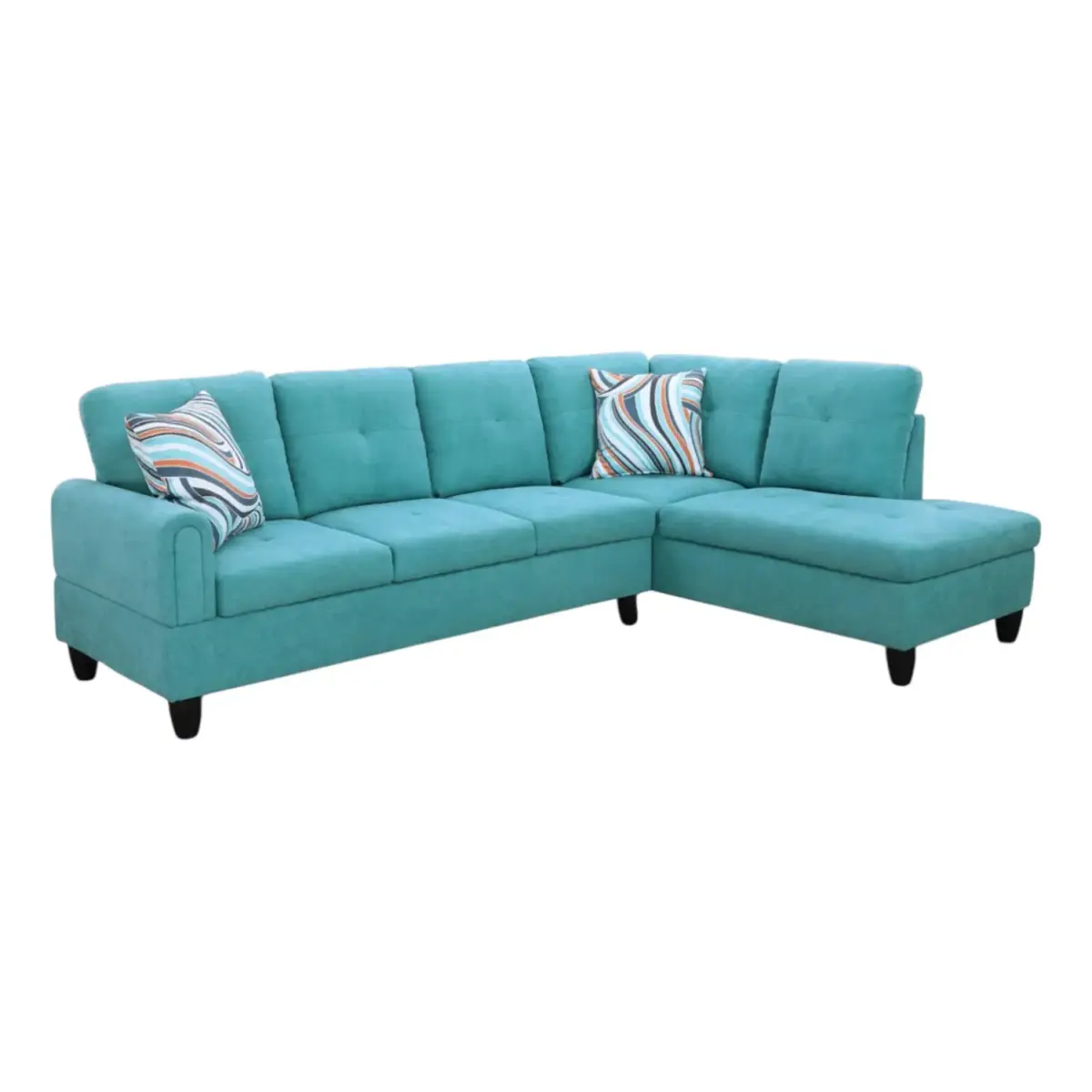 Chelmsford LHS Sofa TealGreen (5)