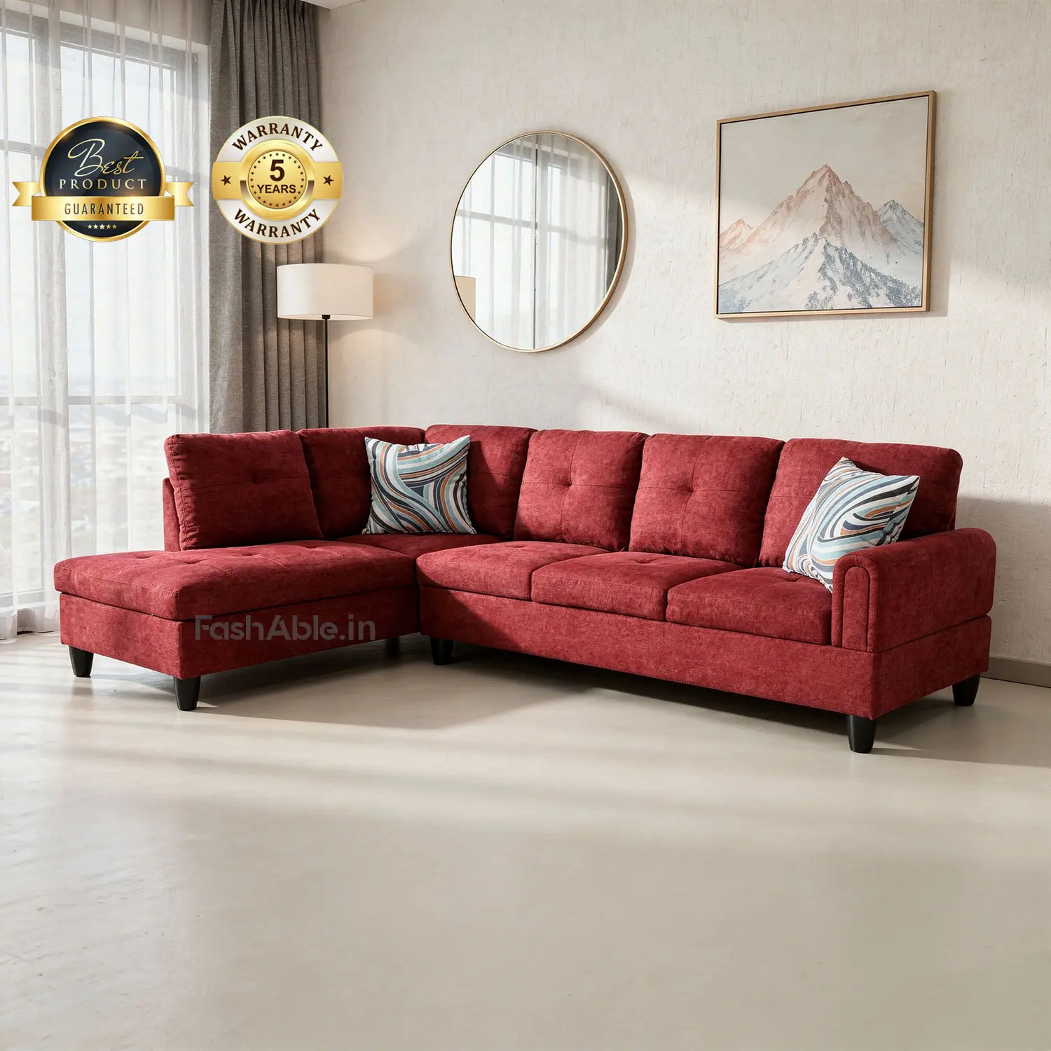 Chelmsford RHS Sofa Red (1) Chelmsford RHS Sofa Red (1)