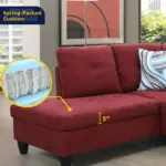 Chelmsford RHS Sofa Red (2)