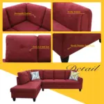 Chelmsford RHS Sofa Red (4)
