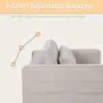 Comfora Sofa CumBed Beige (12)